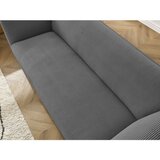 Bobochic Paris Temno siva sedežna garnitura iz rebrastega žameta 242 cm Giorgia – | Shoptok.si