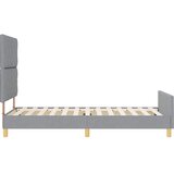  Krevetna konstrukcija Svjetlosiva 90 x 190 cm tkanina | shoptok.hr