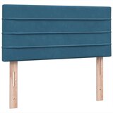  spring postelja z vzmetnico temno modra 80x220 cm žamet, (21791512) Slike