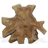  Klubska mizica iz prave tikovine 80x70x38 cm | Shoptok.si