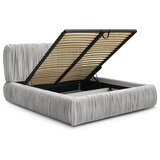 Bobochic Paris Sivi tapecirani bračni krevet s prostorom za odlaganje s podnicom 160x200 cm Blair – | shoptok.hr