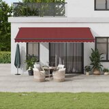 Tenda na ručno uvlačenje bordo 500 x 350 cm | shoptok.hr