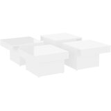  Stolić za kavu visoki sjaj bijeli 90x90x28 cm konstruirano drvo | Eponuda.com