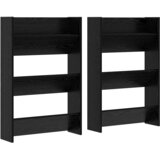  Ormar za cipele s policom 2 pcs Crni hrast 60 x 18 x 90 cm | shoptok.hr