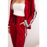 Kesi Włoski Women's set with viscose, featuring a stripe and a sports blazer red | ePonuda.com