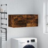 vidaXL Stenska omarica dimljeni hrast 80x36,5x35 cm inženirski les Cene