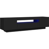 Furnova TV omarica z LED lučkami črna 160x35x40 cm, (21923592) | Shoptok.si