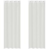 Voile zavjese s ušicama 2 kom bijele | Shoptok.si