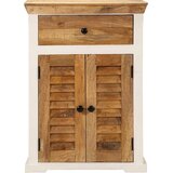  Komoda bijelo-smeđa 55x30x73 cm od masivnog grubog drva manga | shoptok.hr