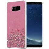 Cadorabo Case, združljiv s Samsungom v roza barvi z bleščicami - zaščitni pokrov iz fleksibilnega silikona TPU s penečimi bleščicami, (20578592) Cene