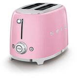 Smeg TSF01PKEU 2-Schlitz-Toaster Kompakt 50's Retro Style, Cadillac Pink | Shoptok.si
