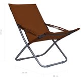  Sklopive stolice za plažu od tkanine 2 kom smeđe | shoptok.hr