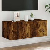  Zidni TV ormarić s LED svjetlima boja hrasta 80x35x31 cm Cijene
