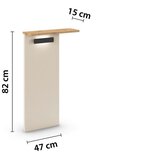 Premium Living Nastavek Za Nočno Omarico Ellmau, Barva Šampanjca | Shoptok.si