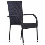  3-dijelni vrtni blagovaonski set crni | shoptok.hr