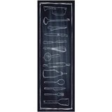  Kuhinjski Tepih Crna 180 x 60 cm Baršun | Eponuda.com
