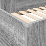  Postelja na podstrešju z mizo Siva Sonoma 75 x 190 cm, (5000137013) | Shoptok.si