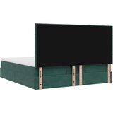 vidaXL okvir kreveta s madracima tamnozeleni 200x200cm baršunasti | shoptok.hr