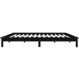  Za krevet od borovine crni 180 x 200 cm 6FT veliki bračni | shoptok.hr
