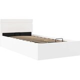  Hidraulični okvir za krevet umjetna koža LED bijeli 100x200 cm | Eponuda.ba
