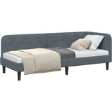  Kutni okvir kreveta Tamno siva 80 x 200 cm Baršun | shoptok.hr