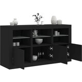 The Living Store Komoda z LED lučkami črna 123x37x67 cm - Komoda, (21837640) | Shoptok.si
