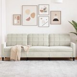  Trosjed od tkanine Krem 210 cm baršunasti | shoptok.hr