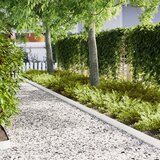 vidaXL Bela Plastika 100 x 0.5 x 15 cm Vzdržljivo Bela vrtna obroba Cene