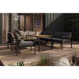Ambia Garden JEDILNA LOUNGE GARNITURA tkanina akacija masivno železo | Shoptok.si