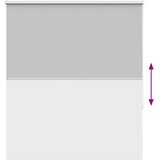 Rolo zavjesa Blackout svijetlo siva 130x130 cm Širina tkanine | Shoptok.si