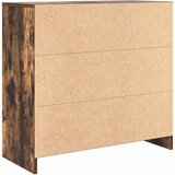  Komoda s ladicama dimljenog hrasta 80x34x76cm konstruirano drvo | shoptok.hr