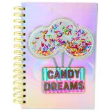  Holografska bilježnica s linijama A5 formata Candy Dreams, 90 listova | shoptok.hr