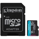Kingston microSD kartica CanvasGoPlus, 128GB, Gen4, 200MB/s/, 160MB/s, sa adapterom, crna | Eponuda.com