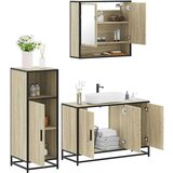 vidaXL 3-dijelni set kupaonskog namještaja boja hrasta sonome drveni | shoptok.hr