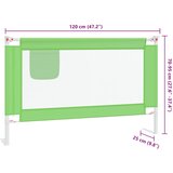  Sigurnosna ograda za dječji krevet zelena 120 x 25 cm tkanina | shoptok.hr
