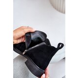 S. BARSKI Suede Low Ankle Boots With Flat Heel Insulated D&A | Shoptok.si