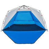 vidaXL Šator za plažu za 3 osobe vodootporni azurnoplavi | shoptok.hr