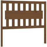  Posteljno vzglavje medeno rjavo 105,5x4x100 cm trdna borovina, (20684884) | Shoptok.si