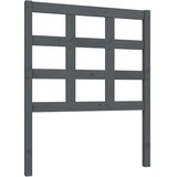  Uzglavlje za krevet sivo 80,5 x 4 x 100 cm od masivne borovine | shoptok.hr