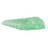 Staklenik s čeličnim okvirom zeleni 120 m² 24 x 5 x 2,3 m | shoptok.hr