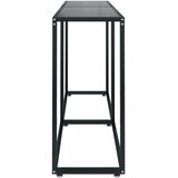 vidaXL Konzolni stol crni 160 x 35 x 75,5 cm od kaljenog stakla | shoptok.hr