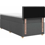  Boxspring krevet s madracem Tamnosiva 90 x 200 cm Tkanina | shoptok.hr