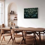  Slika - Dark Green Victorian Leaves: Botanical Carved Composition 120x80 Premium Print | shoptok.hr