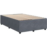 vidaXL Box spring postelja z vzmetnico temno siva 120x200 cm žamet | Shoptok.si