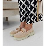 Gemre Beige Suede Loafers Elenor | shoptok.hr