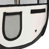 vidaXL Zložljiva pasja ograjica s torbo črna 145x145x61 cm, (20799288) | Shoptok.si