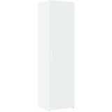 vidaXL Ozka omara za shranjevanje bela 50x42,5x225 cm inženirski les | Shoptok.si