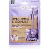 L´Oréal Paris Hyaluron Specialist Replumping Moisturizing maska ​​za obraz proti gubam 1 ks za ženske Cene