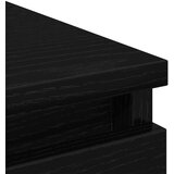 vidaXL Komoda črni hrast 80x35x99 cm inženirski les | Shoptok.si