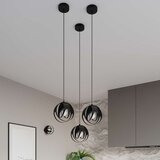  Sollux SL.1088 - Luster na sajli TULOS 3xE27/60W/230V crna | Eponuda.com